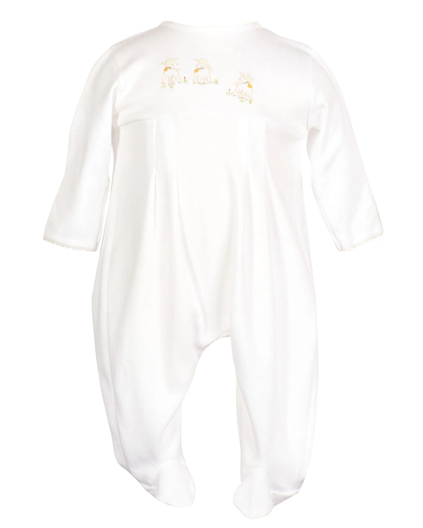 Lambikins Footed Pajamas Cream