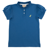 Little Miss Prim & Proper Polo Wood Boat Blue