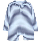 Long sleeve peter pan romper winslow stripe