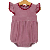 Lucy Game Day Bubble - Crimson Stripe