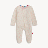 Tiny Tides Pink Organic Cotton Footie
