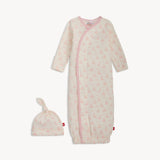 Tiny Tides Pink Organic Cotton Gown and Hat