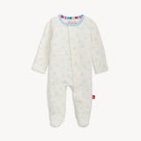 Tiny Tides Blue Organic Cotton Footie