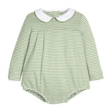 Pleated Peter Pan Watercress Stripe Bubble