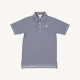 Prim and Proper Polo Nantucket Navy Stripe