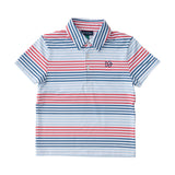 Boys' Pro Performance Polo - Americana Stripe