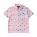 Boys' Pro Performance Polo - Fishing Boat Print