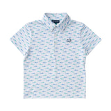 Boys' Pro Performance Polo - Fish Print