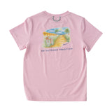 Girls' Short Sleeve Pro Performance Fishing T-Shirt - Pink Lady