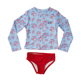 Girls' Reef Rashguard Swim Set - Fireworks