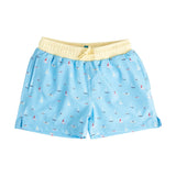 Boys Boogie Board Swim Trunk Baltic Sea Boats in the Bay