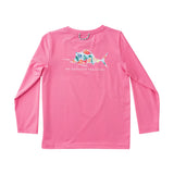 Girls Long Sleeve Pro Performance T-Shirt Azalea Pink