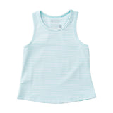 Girls Race HER Back Active Tank Top Aruba Blue Stripe