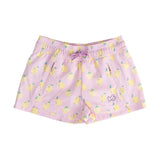 Girls Beach Cruiser Short Pink Frosting Lemon Stripe