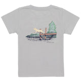 Properly Tied Boys Dock Diving Short Sleeve Ice Grey