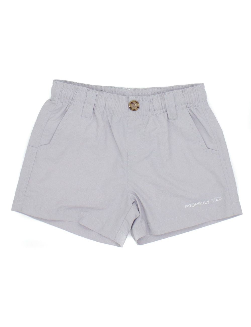 Properly Tied Boys Mallard Short Light Grey