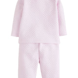 Light Pink Quilted Pant Set