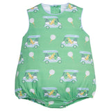 Round Neck Bubble - Blue Paws on Par