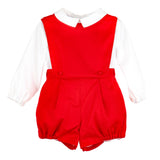 Holiday Overall Set Red