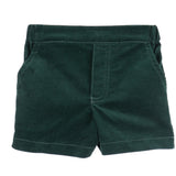 Holly Jolly Velvet Short Boy Set, Green