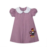 Garnet/Black Dress with Applique