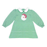 Santa Louisa dress , Christmas Green Bitty Knit