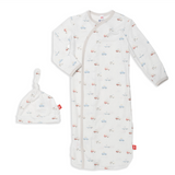 Hug Dispatcher Gown and Hat Set NB-3M