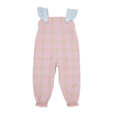 Violet's Vintage Overall- Pelham Plaid and Blue Herringbone