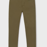 Boy Basic Fitted Pants, Khaki