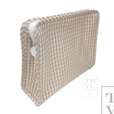 Roadie Large - Khaki Gingham