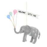 Welcome Little One Elephant Ornament