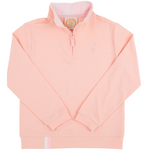 Hayword Half Zip Pompano Peach/Palm Beach Pink Stripe