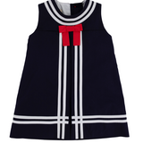 Madge Main Sail Dress- Nantucket Navy, Worth Avenue White, Richmond Red