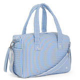 Quilted Stroller Bag- Pimlico Stripe Chambray