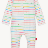 Rainbow Road Organic Cotton Footie