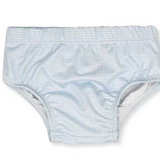 Swim Diaper Cover- Baby Blue Minigingham