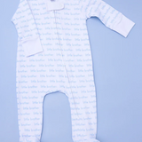 Little Brother Printed Zipper Footie