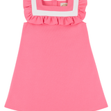 Darla Dress - Romany Rose/Worth Ave White