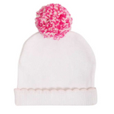 I'm Here Hat Worth Ave White/Palm Beach Pink 0-3M