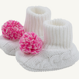 Bryer Bootie Worth Ave White/Palm Beach Pink and Hamptons Hot Pink