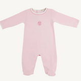 Rock Me Romper Pink Embroidered Pumpkin