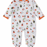 Ghostly Cheer Printed Footie