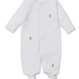 Teddy Bear Time Embroidered Footie