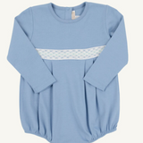 Long Sleeve Bradford Bubble Barrington Blue/Worth Ave White/Old Greenwich Green