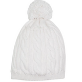 Collins Cable Knit Hat Palmetto Pearl