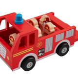 Firetruck Wood Vehicle Set