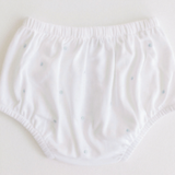 Diaper Cover, Blue Embroidered Dots