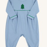 Long Sleeve Bradford Romper Barrington Blue/Kiawah Kelly Green/Christmas Tree