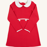 Lindy's Lunch Dress Richmond Red/Worth Ave White