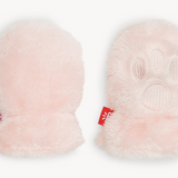 Pink Blossom Minky Bear Mittens